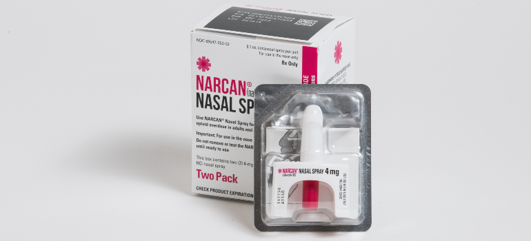 Image of Naloxone, known as Narcan, a key tool in reversing opioid overdoses in Florida's overdose crisis.